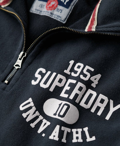 Track &amp; Field Graphic Half Zip | Eclipse Navy