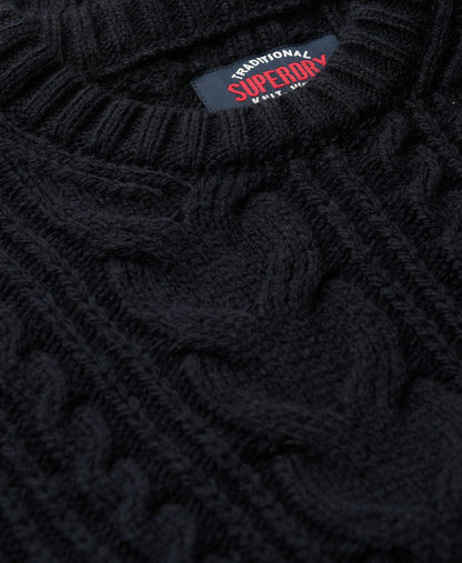 Jacob Cable Jumper | Eclipse Navy