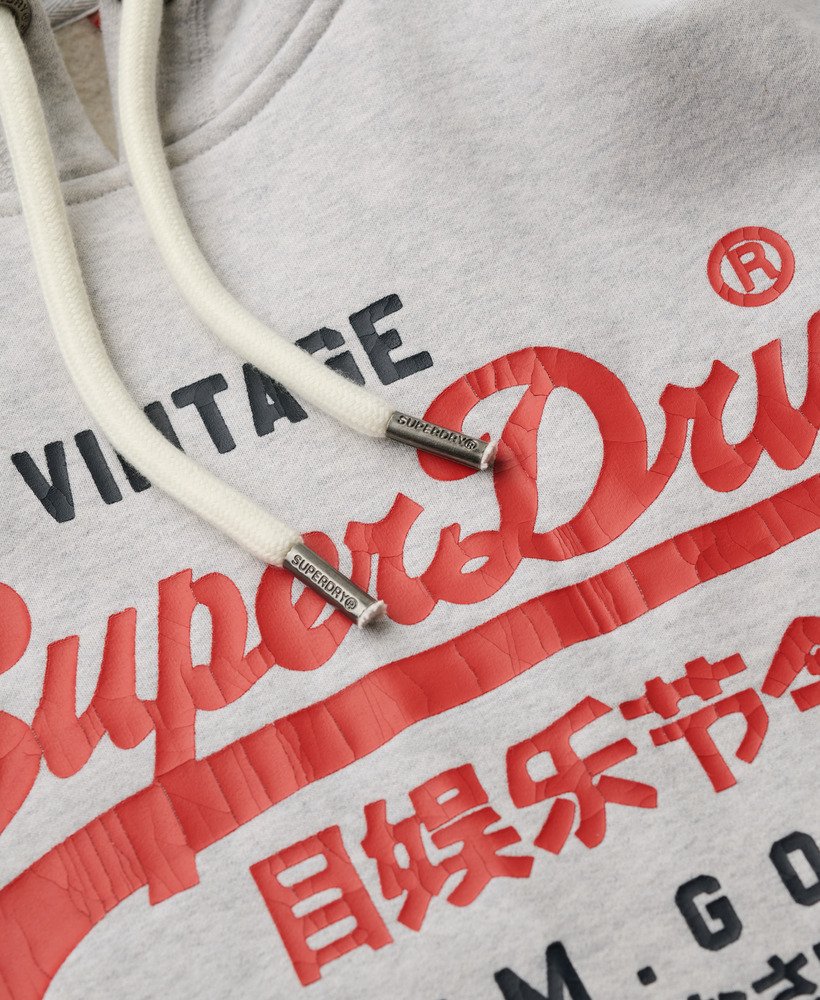 Duo Vintage Logo Hoodie | Glacier Grey Marle