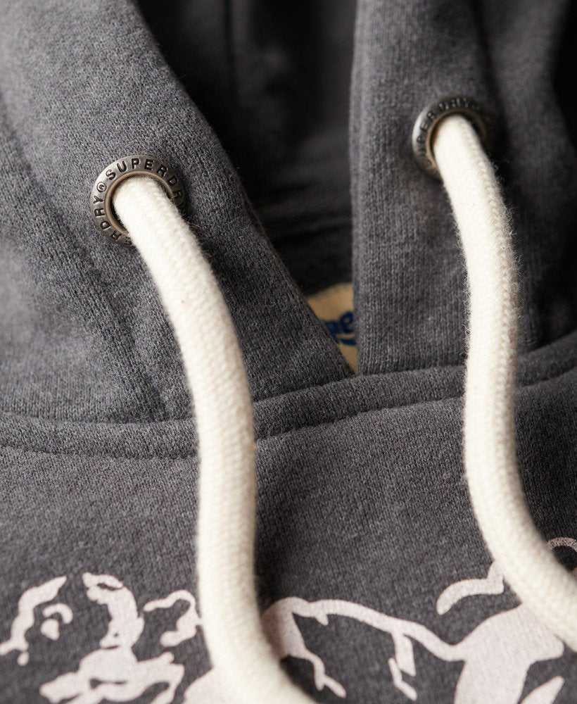 Lo-Fi Outdoor Graphic Hoodie | Granite Grey Marle