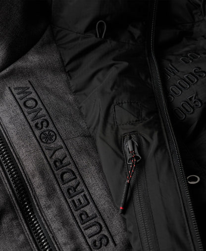 Ski Sport Puffer Jacket | Black