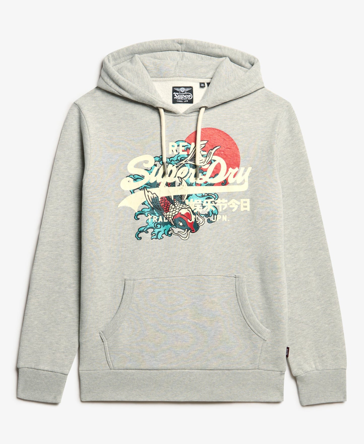 Tokyo Vintage Logo Graphic Hoodie | Pumice Stone Beige Marle