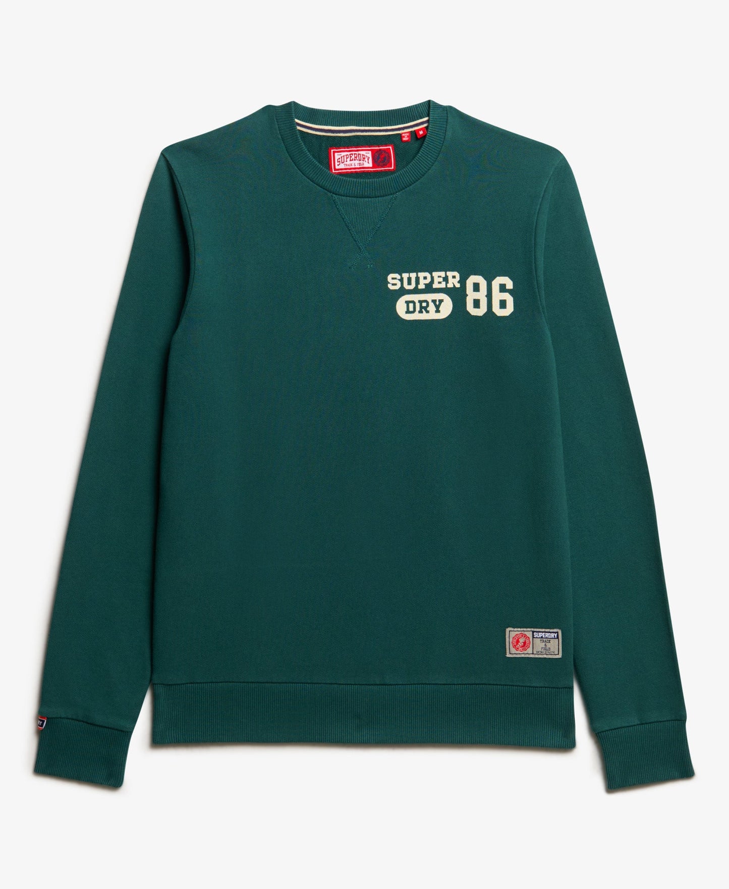Athletic Printed Sweatshirt | Dark Pine Green