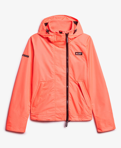 Hooded Mountain Windbreaker Slim Fit Jacket | Pastelline Coral