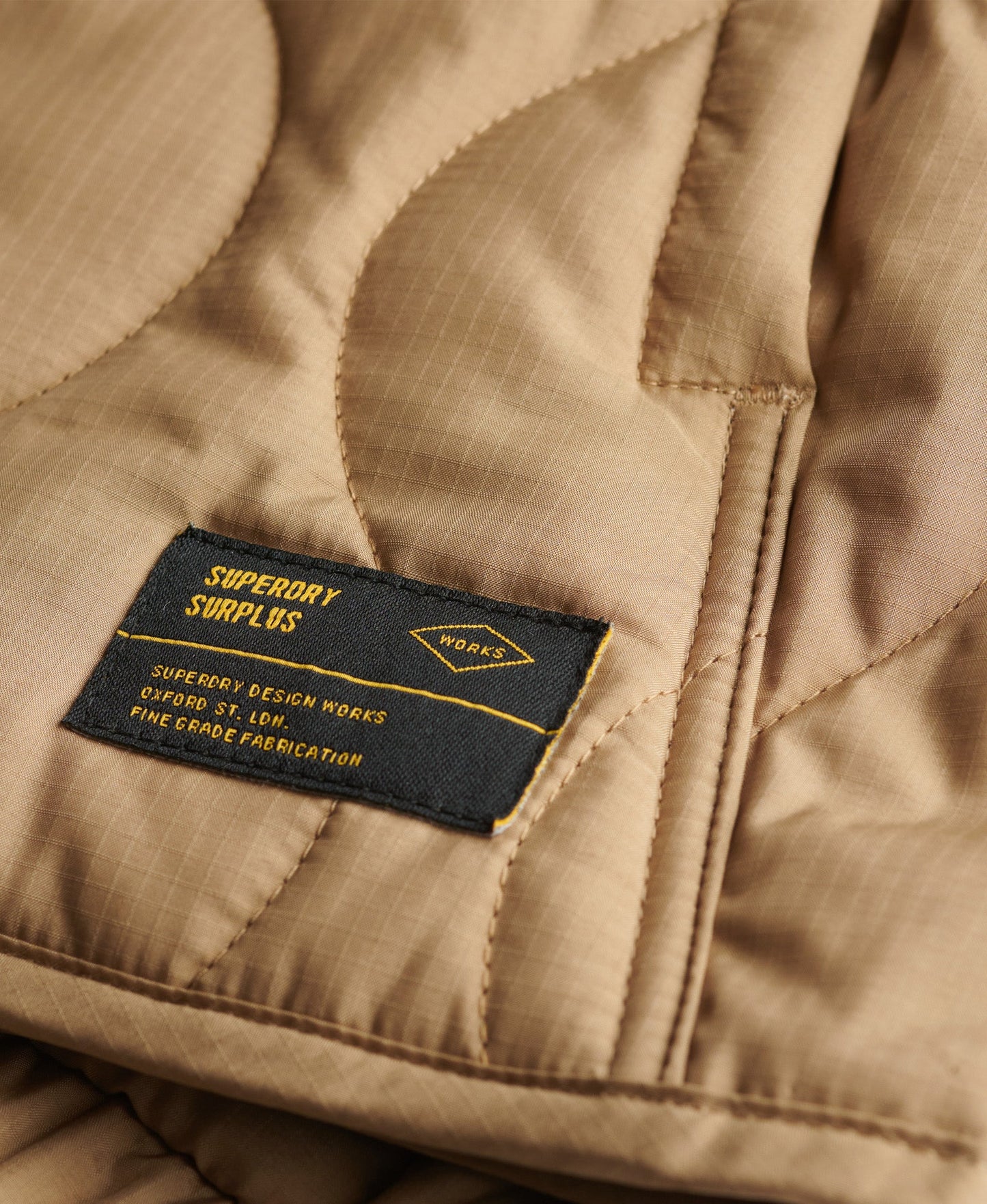 Surplus Quilted Liner Slim Fit Jacket | Classic Tan Brown