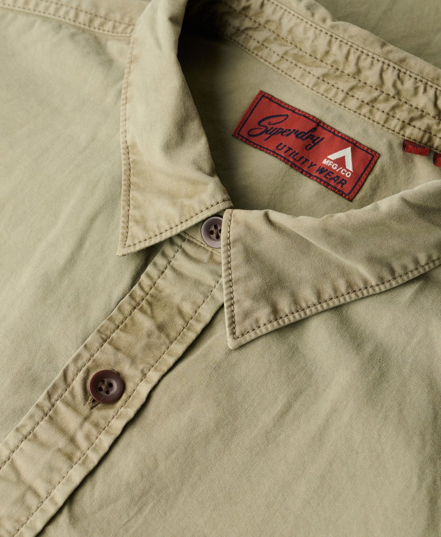 Military Long Sleeve Shirt | Light Khaki Green