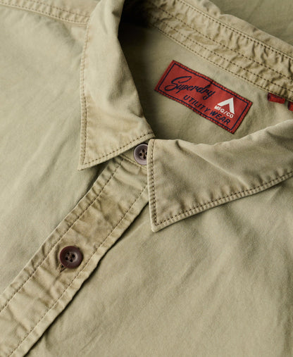 Military Long Sleeve Shirt | Light Khaki Green