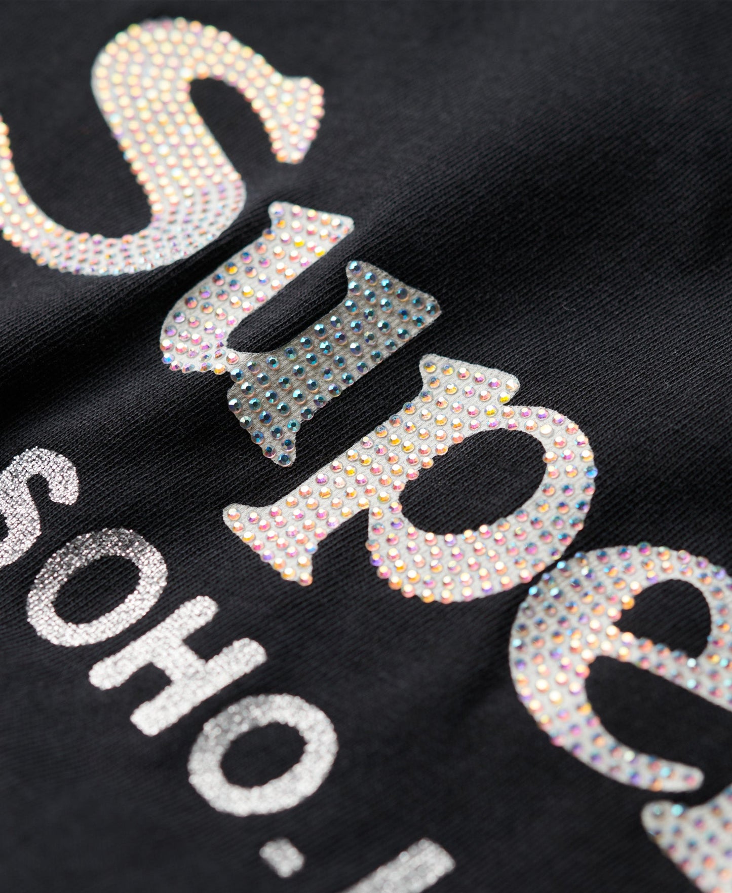 Metallic Venue Relaxed Tee | Jet Black