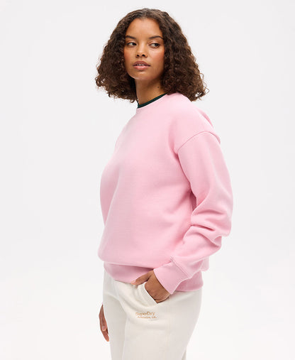 Essential Logo Crew Sweat | Romance Rose Pink