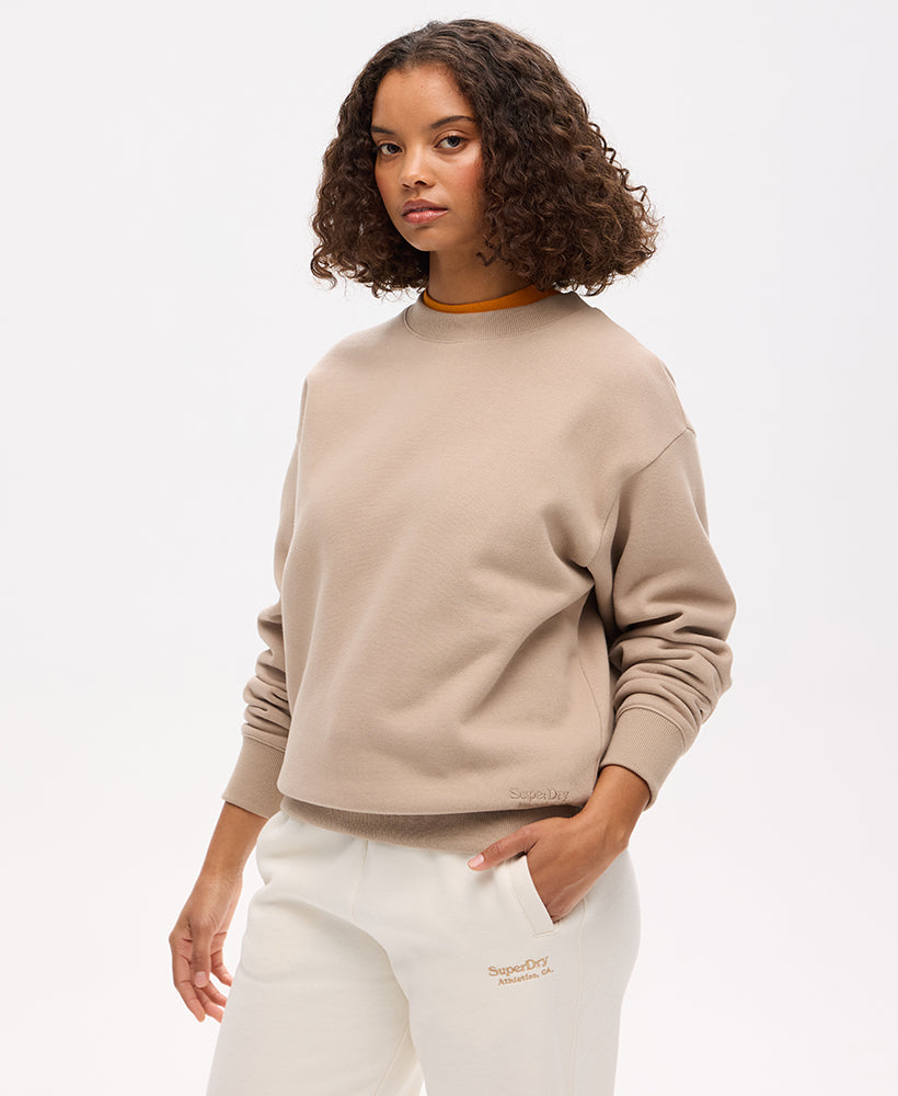 Essential Logo Crew Sweat | Cobblestone Grey