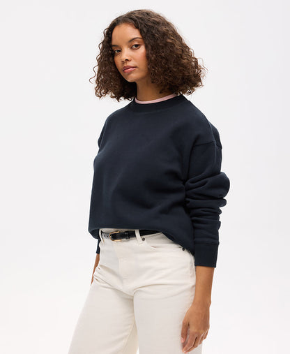 Essential Logo Crew Sweat | Eclipse Navy