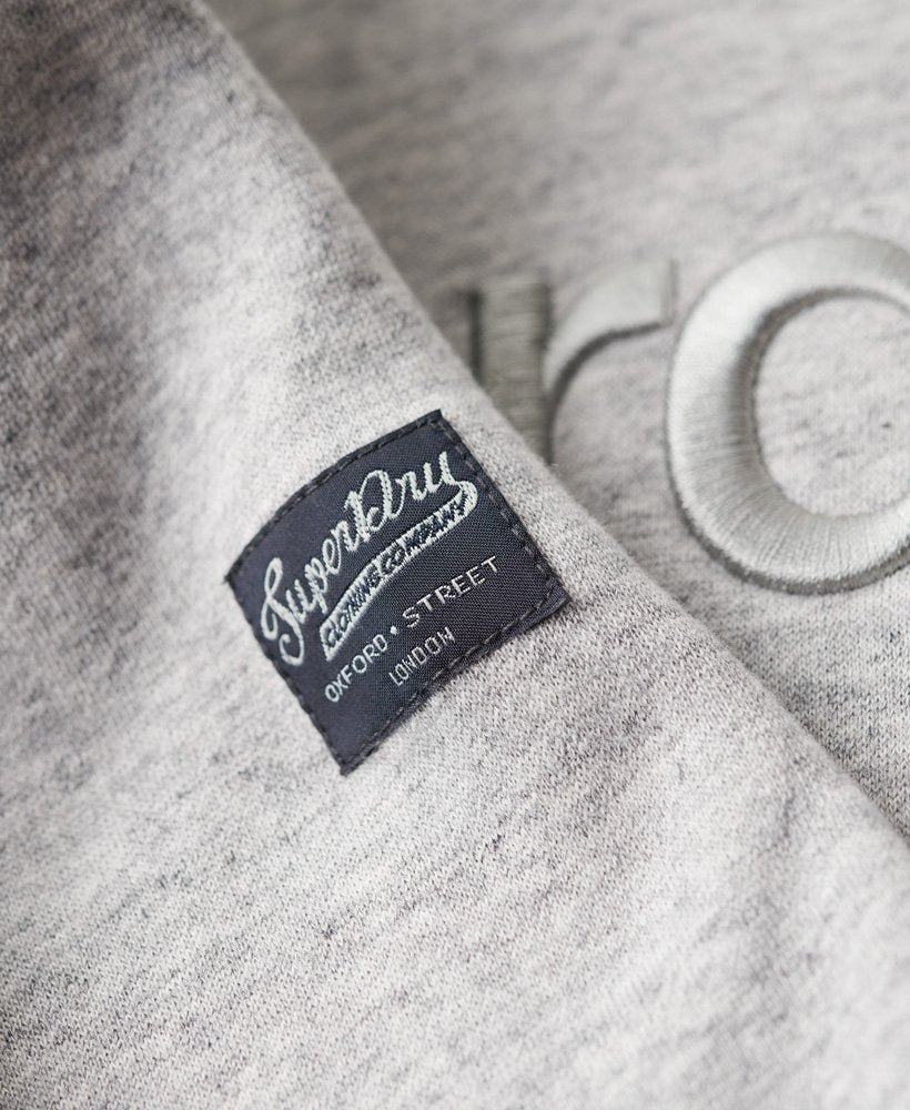 Tonal Embroidered Logo Crew | Athletic Grey Marle