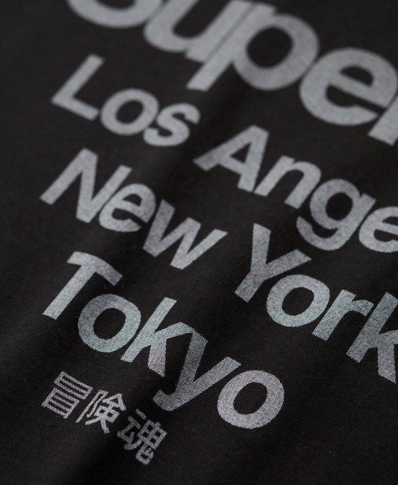 Core Logo City Fitted Slim Fit Tee | Black