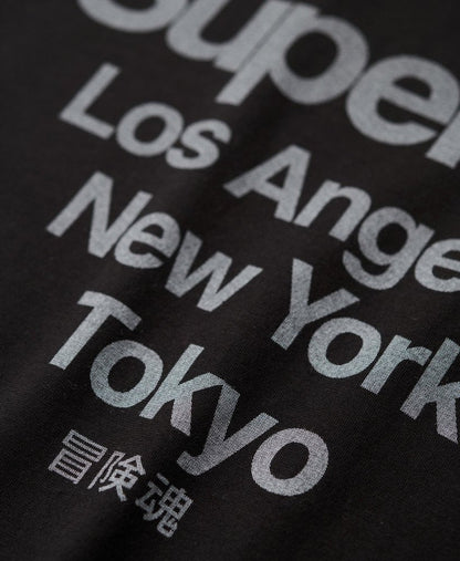 Core Logo City Fitted Slim Fit Tee | Black