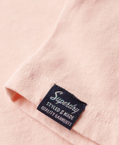 Embossed Vintage Logo Relaxed Tee | Peach Whip Pink