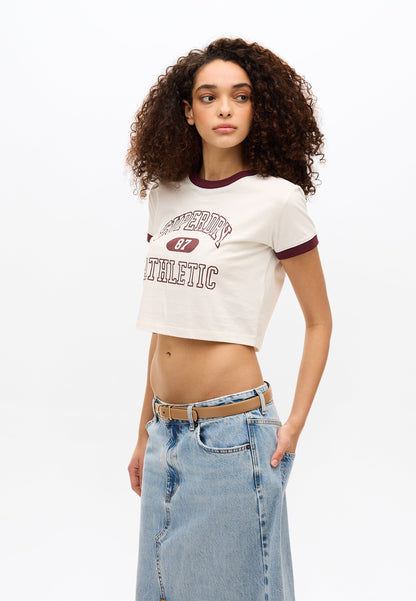Athletic Essentials Ringer Slim Fit Tee | Off White