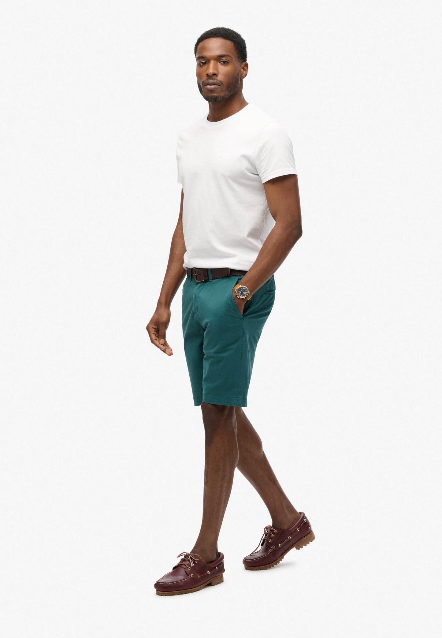 Vintage Slim Fit Chino Short | Teal
