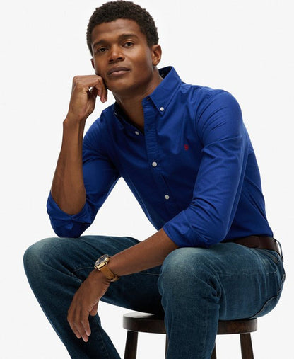Classic Oxford Long Sleeve Shirt | Marine Navy