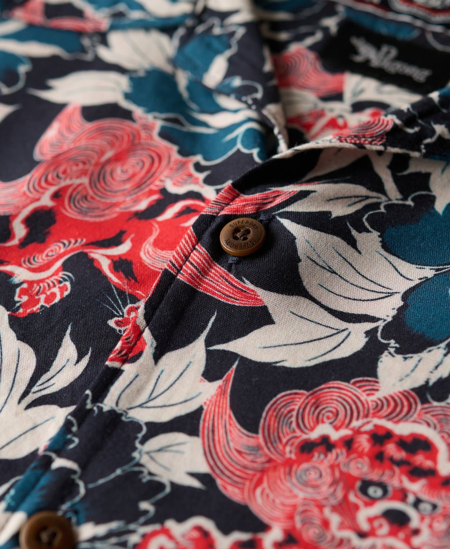 Merchant Hawaiian Shirt | Karashishi Navy
