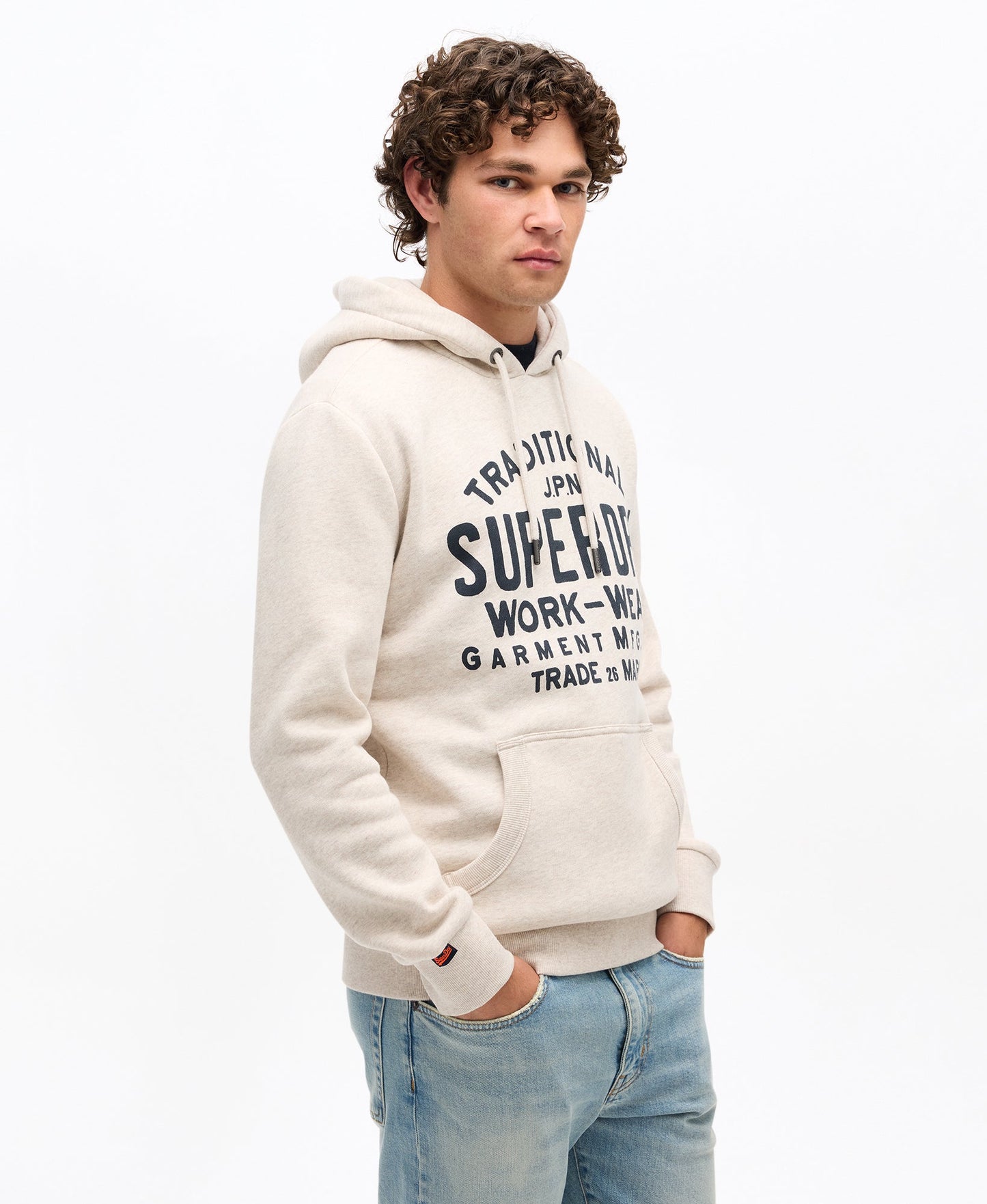 Workwear Hoodie | Oat Cream Marle