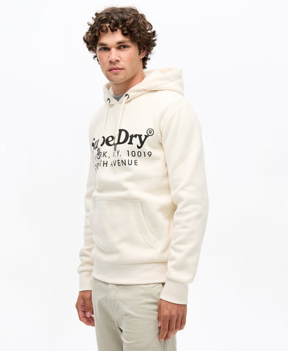 Tonal Venue Logo Hoodie | Rice White