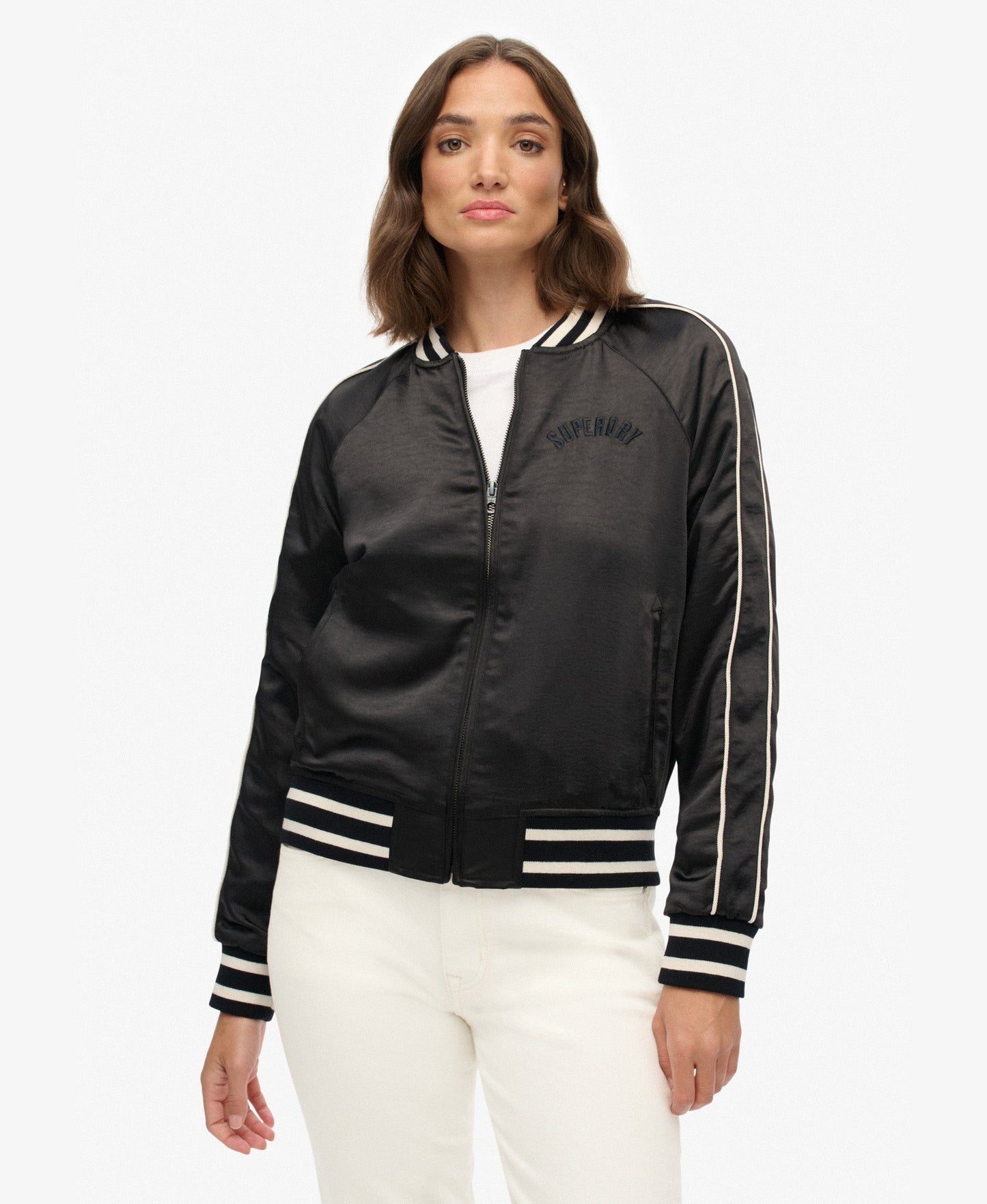 Suikajan Embroidered Bomber | Black