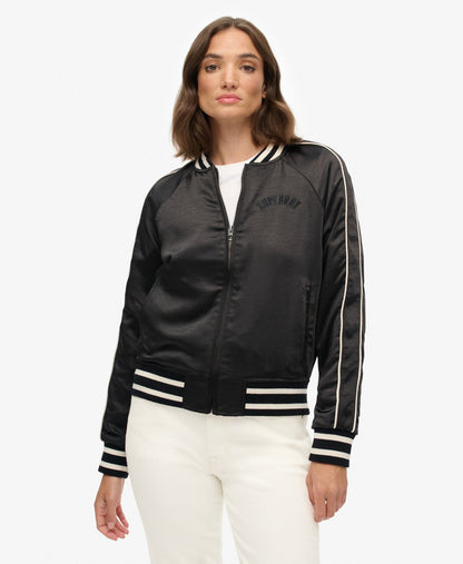 Suikajan Embroidered Bomber | Black