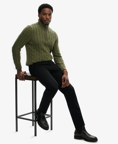 Vintage Slim Straight Jeans | Deep Black 32