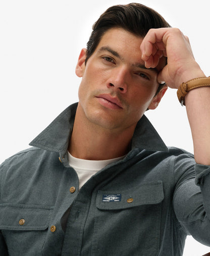 Flannel Workwear Shirt | Balsam Green