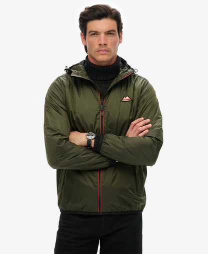 Essential Tri Windbreaker Jacket | Olive Night Green