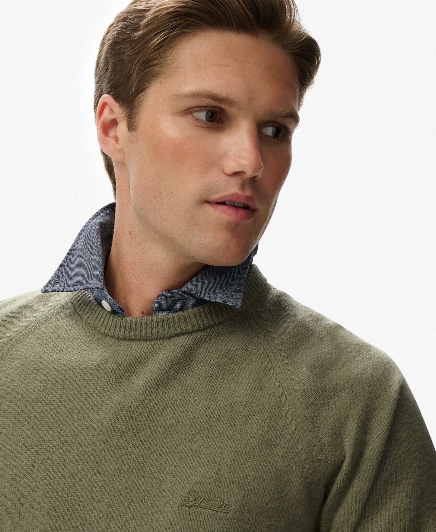 Wool Blend Jumper | Light Sage