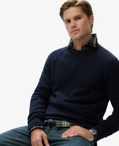 Wool Blend Jumper | Charred Navy Marle