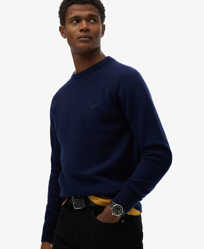 Wool Blend Jumper | Mariner Blue Marle