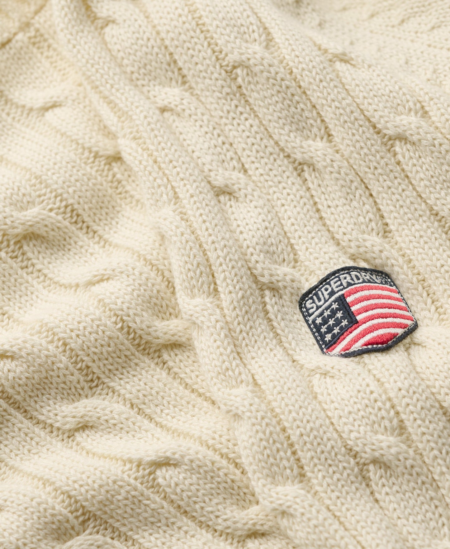 Slouchy Cable Knit | Natural White