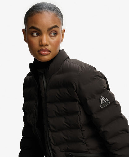 City Fuji Padded Slim Fit Jacket | Black