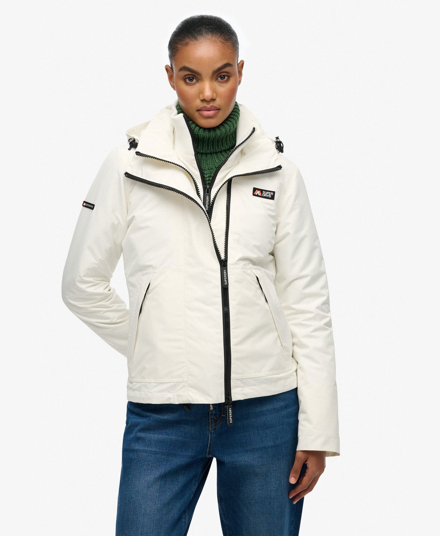 Hooded Mountain Windbreaker Slim Fit Jacket | Off White