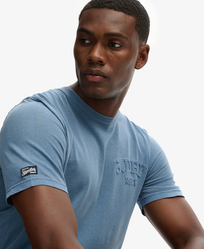Athletic Emboss Relaxed Tee | Moonlight Blue