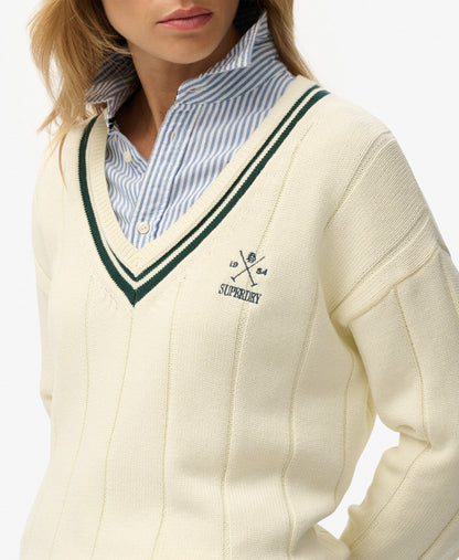 Cricket Club Jumper | Off White