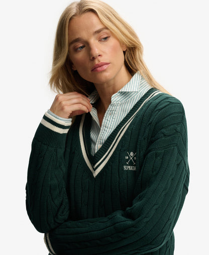 Cricket Club Jumper | Enamel Green