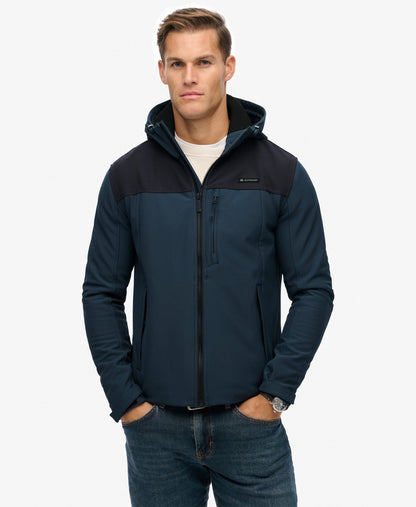 Hooded Softshell Tech Trekker | Flex Navy