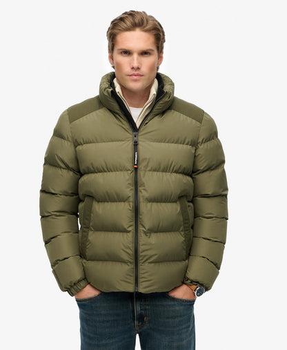Sports Puffer Jacket | Shooting Olive