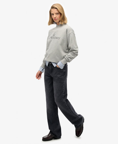 Mid Rise Wide Leg Jean | Overdyed Black 30