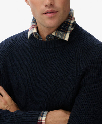 Chunky Raglan Jumper | Eclipse Navy