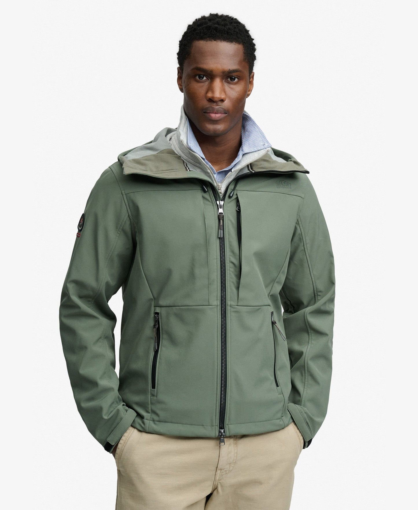 Hooded Softshell Trekker Jacket | Freestyle Green