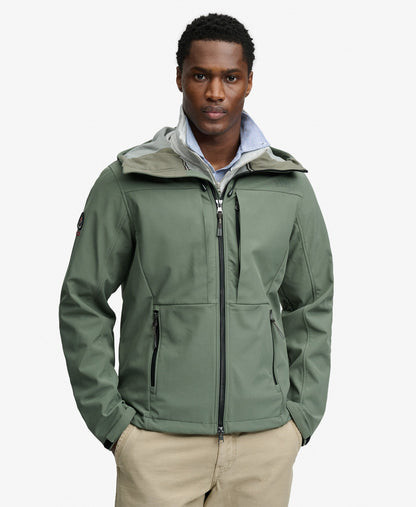 Hooded Softshell Trekker Jacket | Freestyle Green