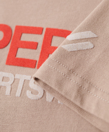 Sportswear Logo Fitted Slim Fit T-Shirt | Deep Beige