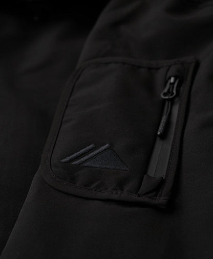 Ultimate Embroidered Windbreaker Slim Fit Jacket | Jet Black