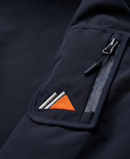 Ultimate Embroidered Windbreaker Slim Fit Jacket | Eclipse Navy