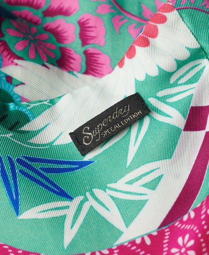 Printed Cami Jumpsuit | Magenta Stork Cloud