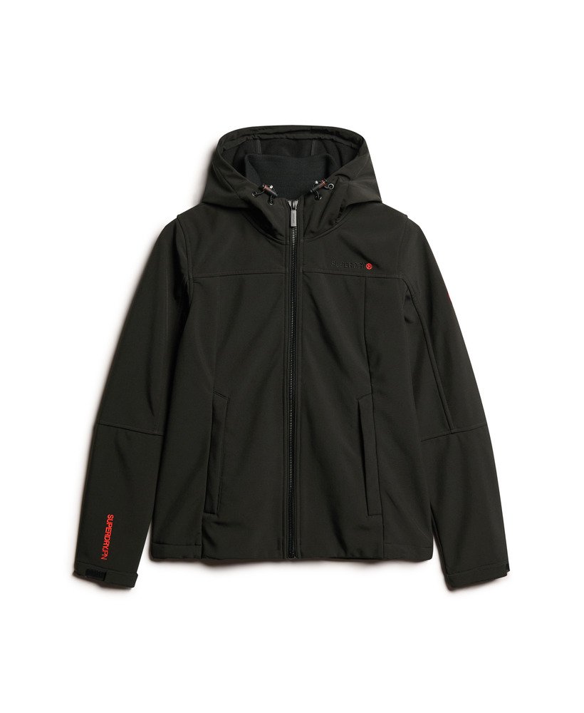 Hooded Classic Trekker Slim Fit Jacket | Black